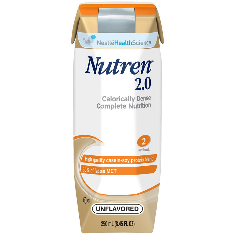 Nutren® 2.0 Tube Feeding Formula, Unflavored, 8.45 oz. Carton Ready to Use
