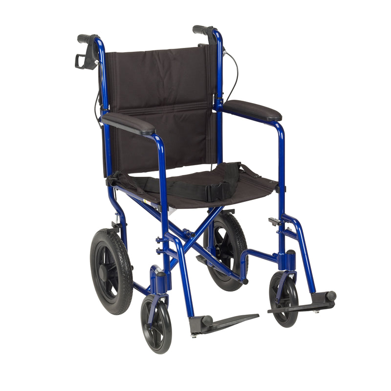 drive™ Expedition Lightweight Transport Wheelchair, 19 in. Seat, Aluminum, 300-lb capacity, 1/EA
