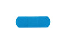 American® White Cross First Aid Rectangular Sterile Adhesive Fabric Metal-Detectable Strip, 1 x 3 in., Blue, 130/BX