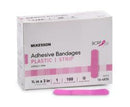 McKesson KIDS™ Rectangular Sterile Adhesive Plastic Strip, 3/4 x 3 Inch, Pink, 2400/CS