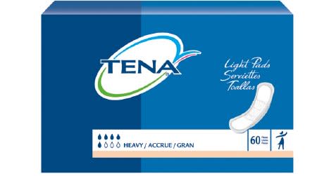 TENA® Heavy Unisex Disposable Bladder Control Pad, 12 Inch Regular Length