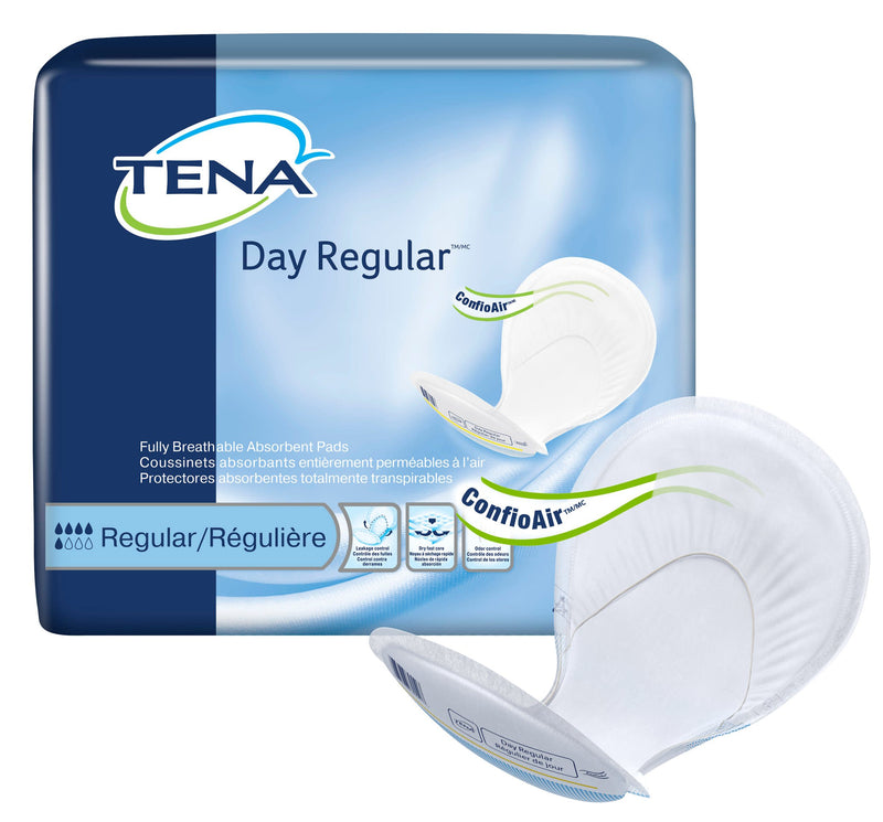 TENA® Day Regular™ Unisex Disposable Contoured Incontinence Liner, 24 Inch Length, One Size Fits Most, Moderate Absorbency