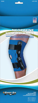 Sport-Aid™ Hinged Knee Brace, Small - 13 to 14 Inch Circumference, Blue, 1/EA