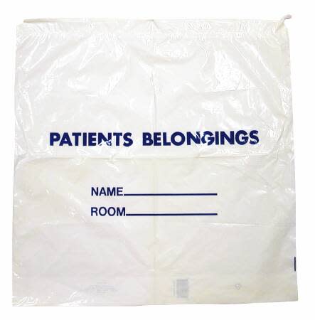 Donovan Industries Patient Belongings Bag, 1/EA