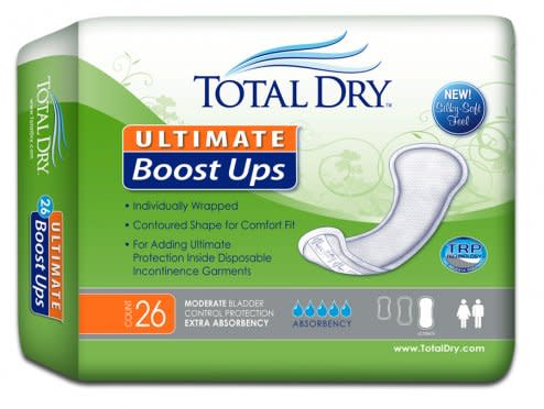 TotalDry Ultimate Boost Ups Unisex Disposable Incontinence Booster Pad