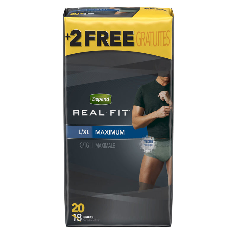 Depend® Real Fit® Absorbent Underwear, 20/PK