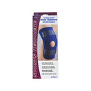 SAFE-T-SPORT® Knee Support, Large- 18 to 19 Inch Knee Circumference, Navy, 1/EA