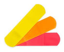 McKesson KIDS™ Rectangular Sterile Adhesive Plastic Strip, 3/4 x 3 in., Neon, 1/EA
