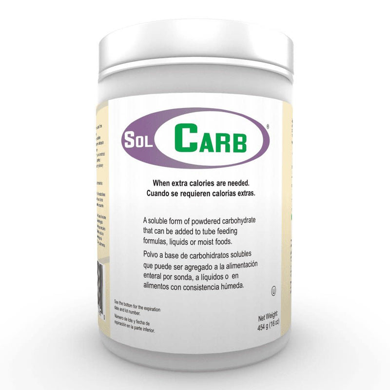 SolCarb® Oral Supplement / Tube Feeding Formula, Unflavored, 454 Gram Jar Powder
