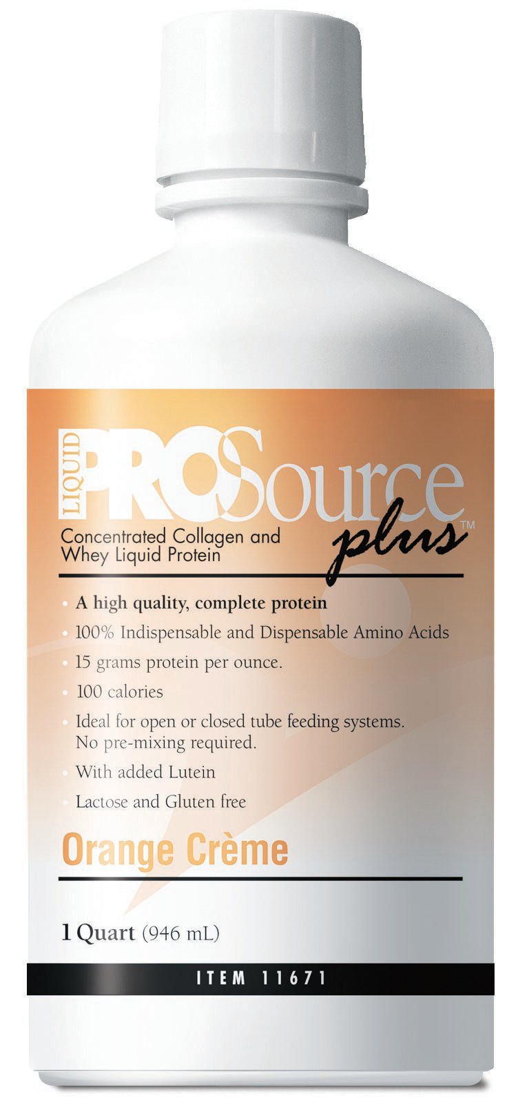 ProSource Plus™ Protein Supplement, Orange Crème Flavor, 32 oz. Bottle Ready to Use