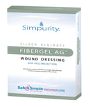 Simpurity™ Fibergel AG™ Silver Alginate Dressing, 4 X 4¾ Inch, 10/BX