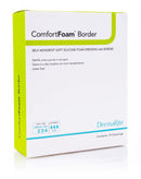 ComfortFoam™ Border Silicone Foam Dressing, 6 x 8 Inch, 5/BX