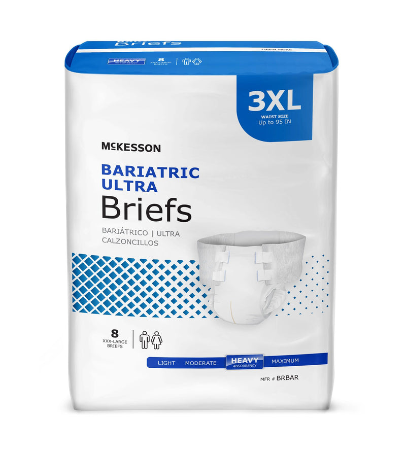 McKesson Ultra Plus Bariatric Unisex Disposable Incontinence Brief, Heavy Absorbency