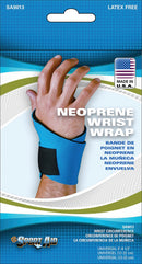 Sport-Aid™ Wraparound Wrist Support, One Size Fits Most, Blue, 1/EA