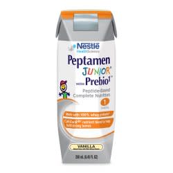 Peptamen Junior® with Prebio 1™ Pediatric Oral Supplement / Tube Feeding Formula, Vanilla Flavor, 8.45 oz. Tetra Prisma® Ready to Use