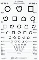 Lea Symbols® Distance Vision Eye Chart, 1/EA