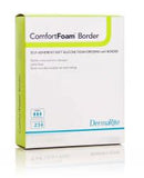 ComfortFoam™ Border Silicone Foam Dressing, 2 x 2 Inch, 10/BX