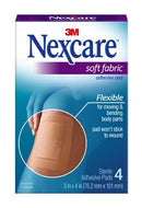 Nexcare™ Soft Fabric Adhesive Gauze Pad, 4/PK