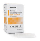 McKesson Square Nonsterile 8-Ply Cotton Gauze Sponge, 4 x 4 in., 200-Pack, 4000/CS