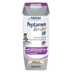 Peptamen Junior® HP Pediatric Oral Supplement / Tube Feeding Formula, Vanilla Flavor, 8.45 oz. Carton Ready to Use