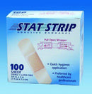 Stat Strip® Rectangular Sterile Adhesive Plastic Strip, 1 x 3 Inch, Sheer, 1200/CS