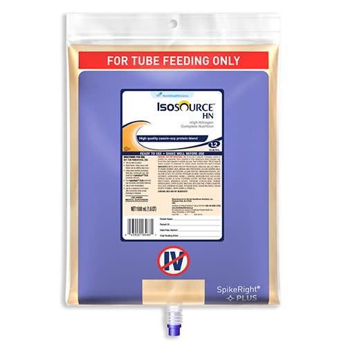 Isosource® HN Tube Feeding Formula, Unflavored, 50.7 oz. Bag Ready to Hang