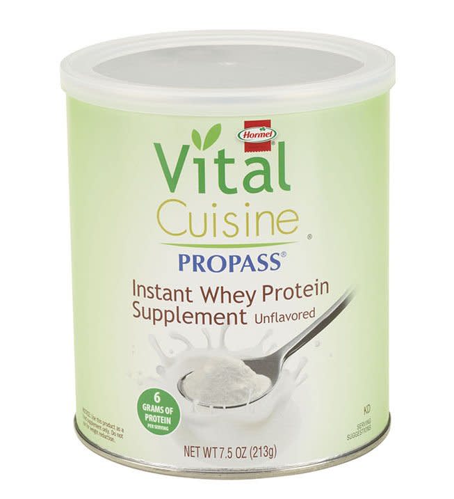 Hormel Vital Cuisine® ProPass® Whey Protein, Oral Protein Supplement, Unflavored, 7.5 oz. Can Powder