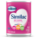Similac Soy Isomil for Fussiness and Gas Unflavored Infant Formula, 13 oz. Can Liquid Concentrate 5.00% Off Auto renew