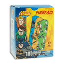 Stat Strip® Rectangular Sterile Adhesive Plastic Strip, 3/4 x 3 in., Aquaman/Green Lantern Kid Design, 100/BX