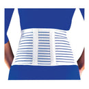 FLA Orthopedics® Cool-Lightweight Lumbar Sacral Support, Medium - 33 to 36 Inch Waist, White, 1/EA