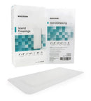 McKesson Rectangular Sterile Adhesive Polypropylene/Rayon Dressing, 4 x 8 Inch, White, 25/BX