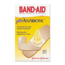 Band-Aid®plus Antibiotic Adhesive Strip, assorted sizes, 20/BX