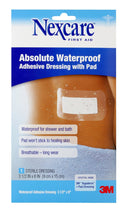 Nexcare™ Absolute Waterproof Adhesive Dressing with Pad, 144/BX