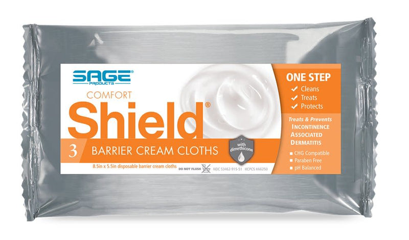 Comfort Shield Unscented Incontinent Care Wipe by Sage