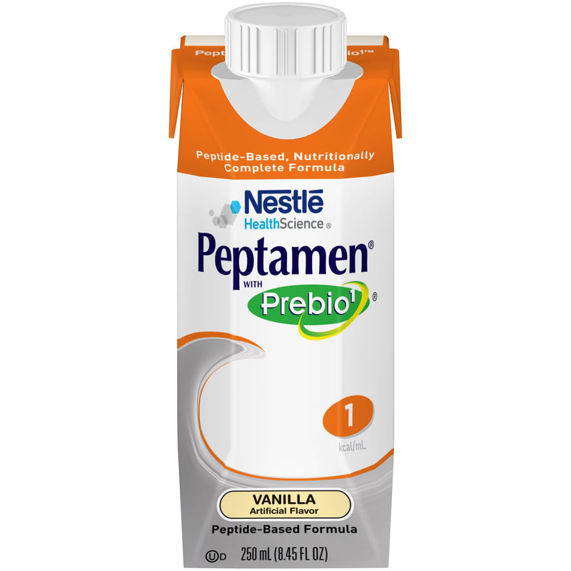 Peptamen® with Prebio1™ Ready to Use Oral Supplement/Tube Feeding Formula, 250 mL Carton, Vanilla
