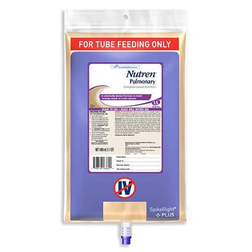 Nutren® Pulmonary Tube Feeding Formula, Unflavored, 33.8 oz. Bag Ready to Hang
