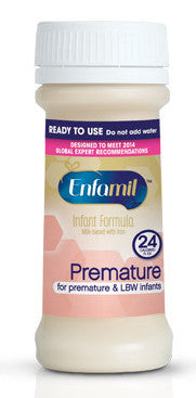 Enfamil® Premature with Iron Infant Formula, 2 oz. Nursette Bottle, 24 Calories, Unflavored and Ready To Use