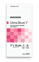 McKesson Non-Sterile Cotton/Zinc Oxide Unna Boot with Calamine, 3 Inch x 10 Yard, White, 1/BX