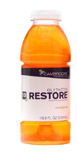 PKU Oral Supplement Glytactin Restore Tangerine Flavor 16.9 oz. Bottle Ready to Use