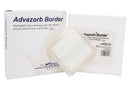 Advazorb Border® Silicone Foam Dressing, 6 x 6 Inch, 10/BX
