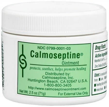 Calmoseptine® Skin Protectant, Menthol / Zinc Oxide, 0.44% - 20.625% Strength, Scented Ointment, 2.5 oz. Jar