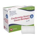 dynarex® Nonsterile 1-Ply Conforming Bandage Roll, 2 Inch x 4.1 Yard, 12/BX