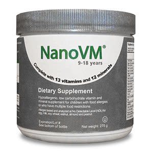 NanoVM® Unflavored Pediatric Oral Supplement, 275 Gram Jar Powder