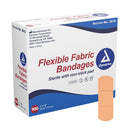 dynarex® Rectangular Sterile Adhesive Fabric Bandage, 1 x 3 in., Tan, 100/BX