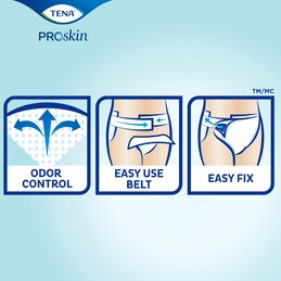 TENA® ProSkin™ Flex Maxi Unisex Disposable Breathable Incontinence Belted Undergarment, Heavy Absorbency