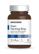 McKesson Packing Strip, ¼ Inch x 5 Yard, 12/CS