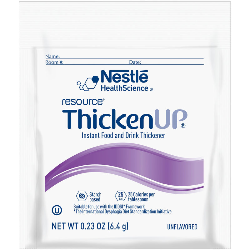 Resource® ThickenUp® Food and Beverage Thickener, 6.4 Gram Individual Packet, Powder, Unflavored
