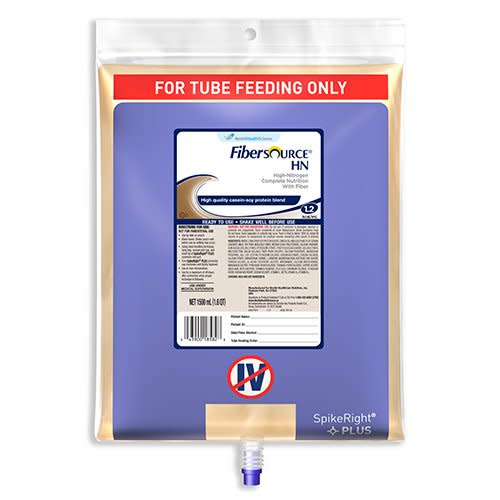 Fibersource® HN Tube Feeding Formula, Unflavored, 50.7 oz. Bag Ready to Hang