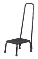 McKesson Step Stool with Handrail 1-Step Powder Coated Steel