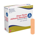 dynarex® Rectangular Sterile Adhesive Strip, 3/4 x 3 in., Tan, 100/BX